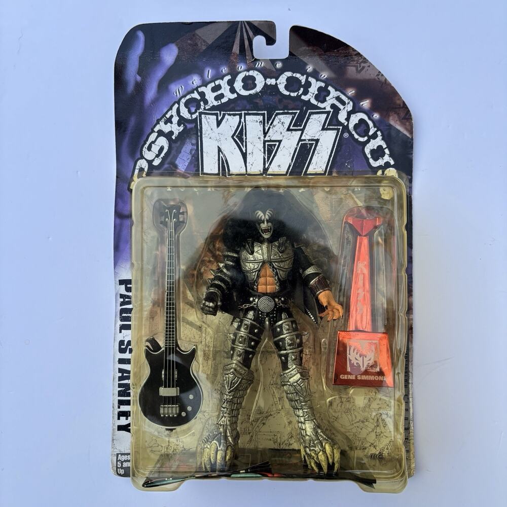 1998 McFarlane Toys KISS Psycho Circus Tour Edition Gene Simmons Figure NIB